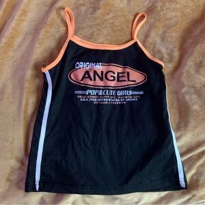 Black and Orange Tank Top